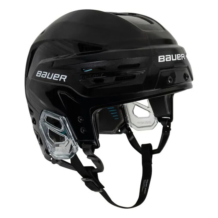 

BAUER Новый хоккейный шлем RE-AKT90, Mid-Style без визора, регулируемая четырехсторонняя хоккейная шапка, черный M