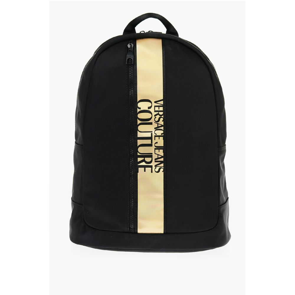 

Рюкзак JEANS COUTURE из нейлона с контрастным логотипом Versace, Black