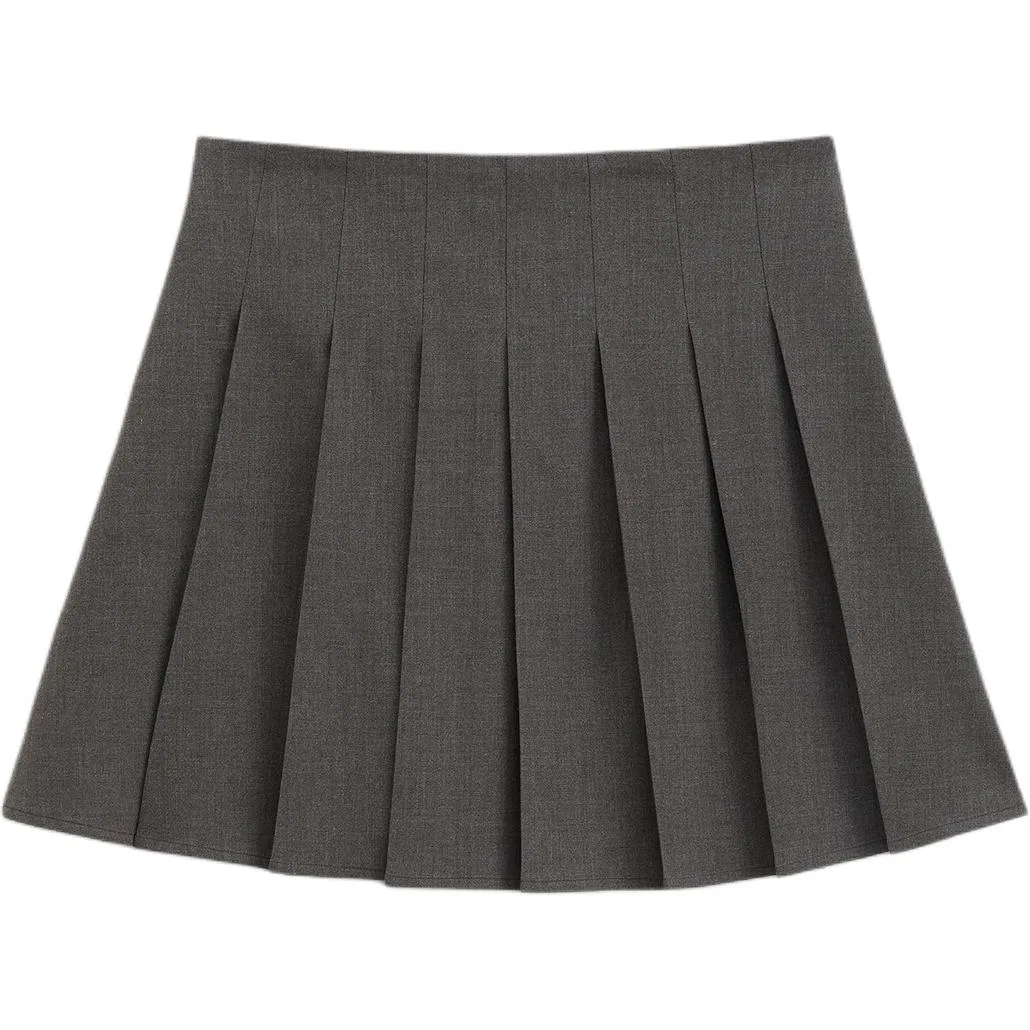 Юбка короткая GAP Charcoal Gray — фото 3