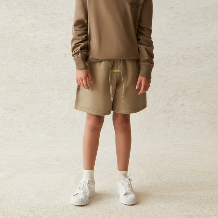 Дети Шорты Fear Of God Essentials, цвет Moss — фото 3