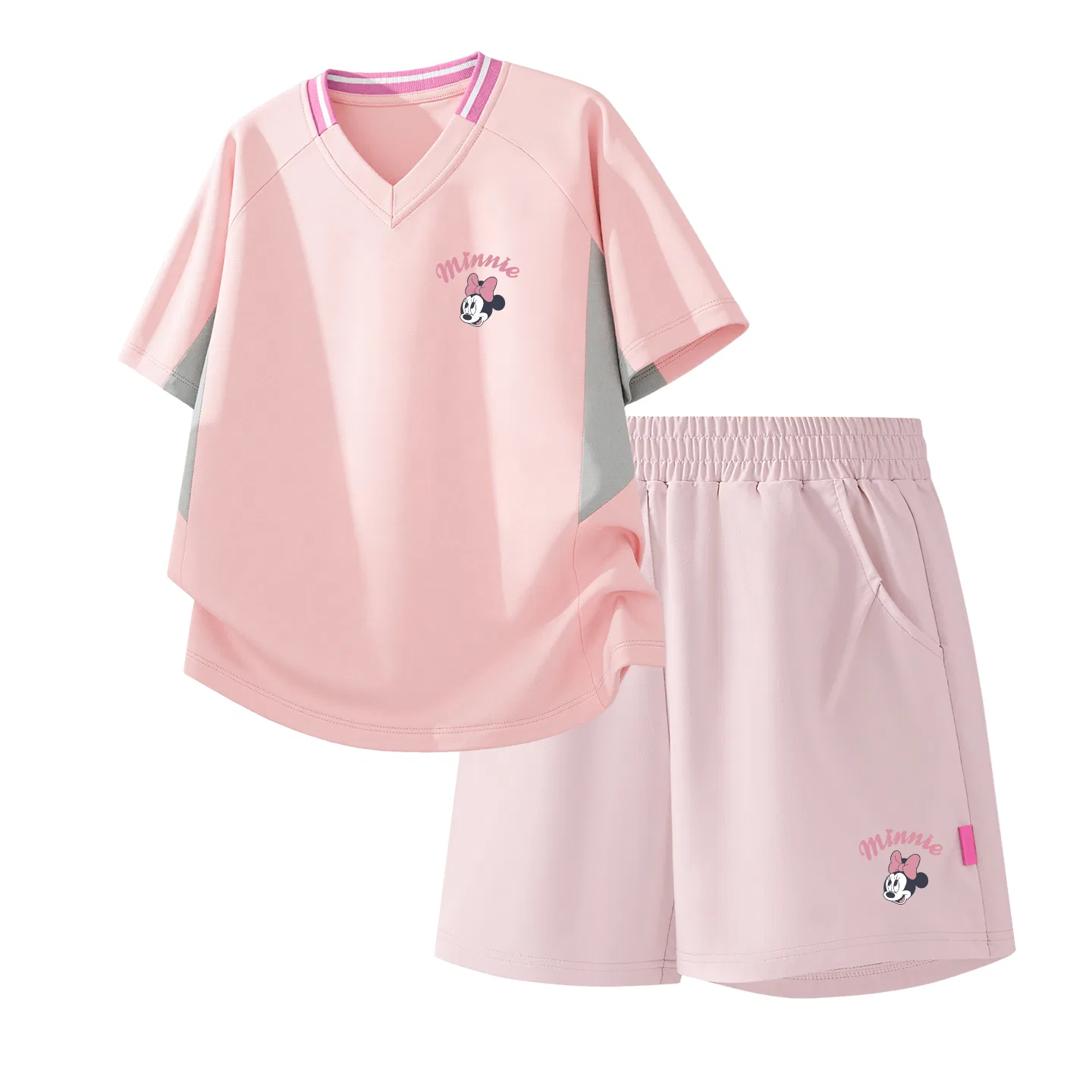 Детский спортивный костюм Casual Sportswear 2 Piece Set Disney, Thick Board Di Line K Purple+Diene Knot K_Bottom Right Mist White — фото 3