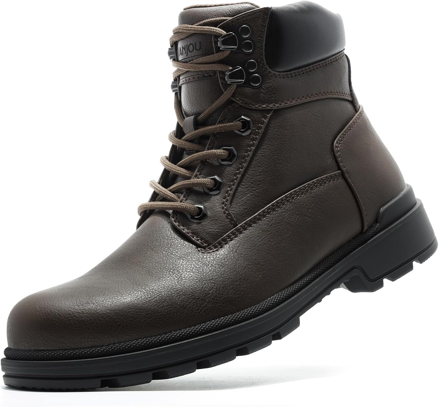 

Мужские зимние походные ботинки ANJOUFEMME, водонепроницаемые, противоскользящие, для активного отдыха и работы на улице, теплые треккинговые ботинки для мужчин, коричневый
