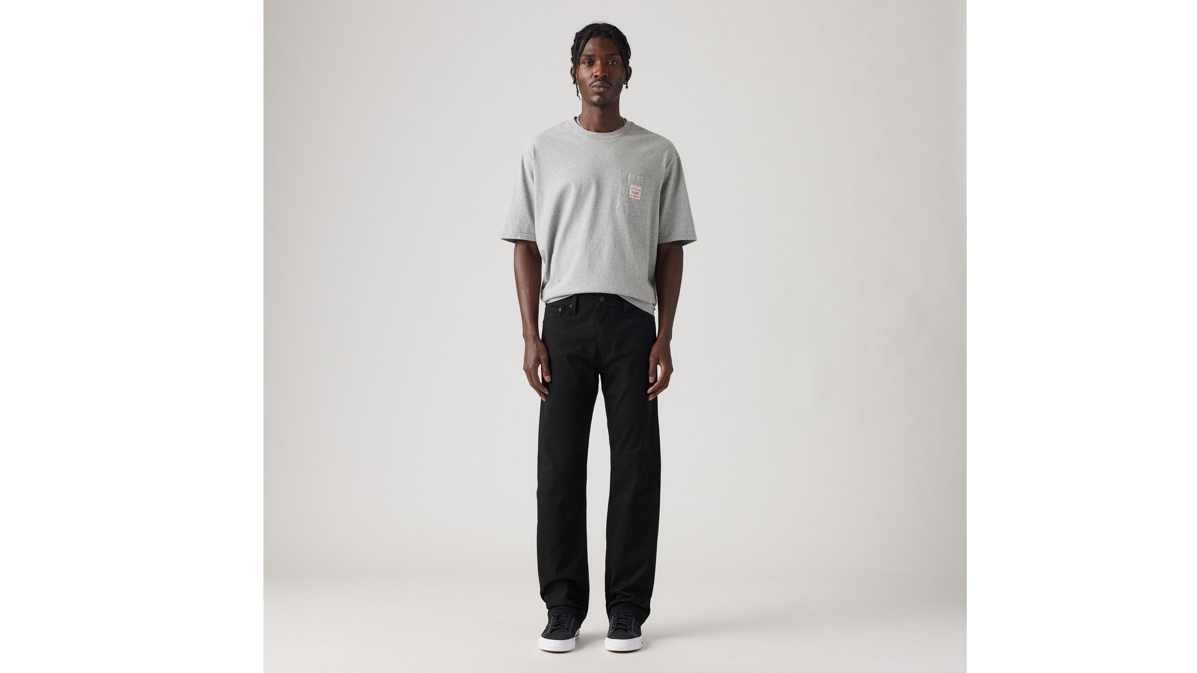 

513 Узкие прямые мужские джинсы Levi's, цвет Jet Black