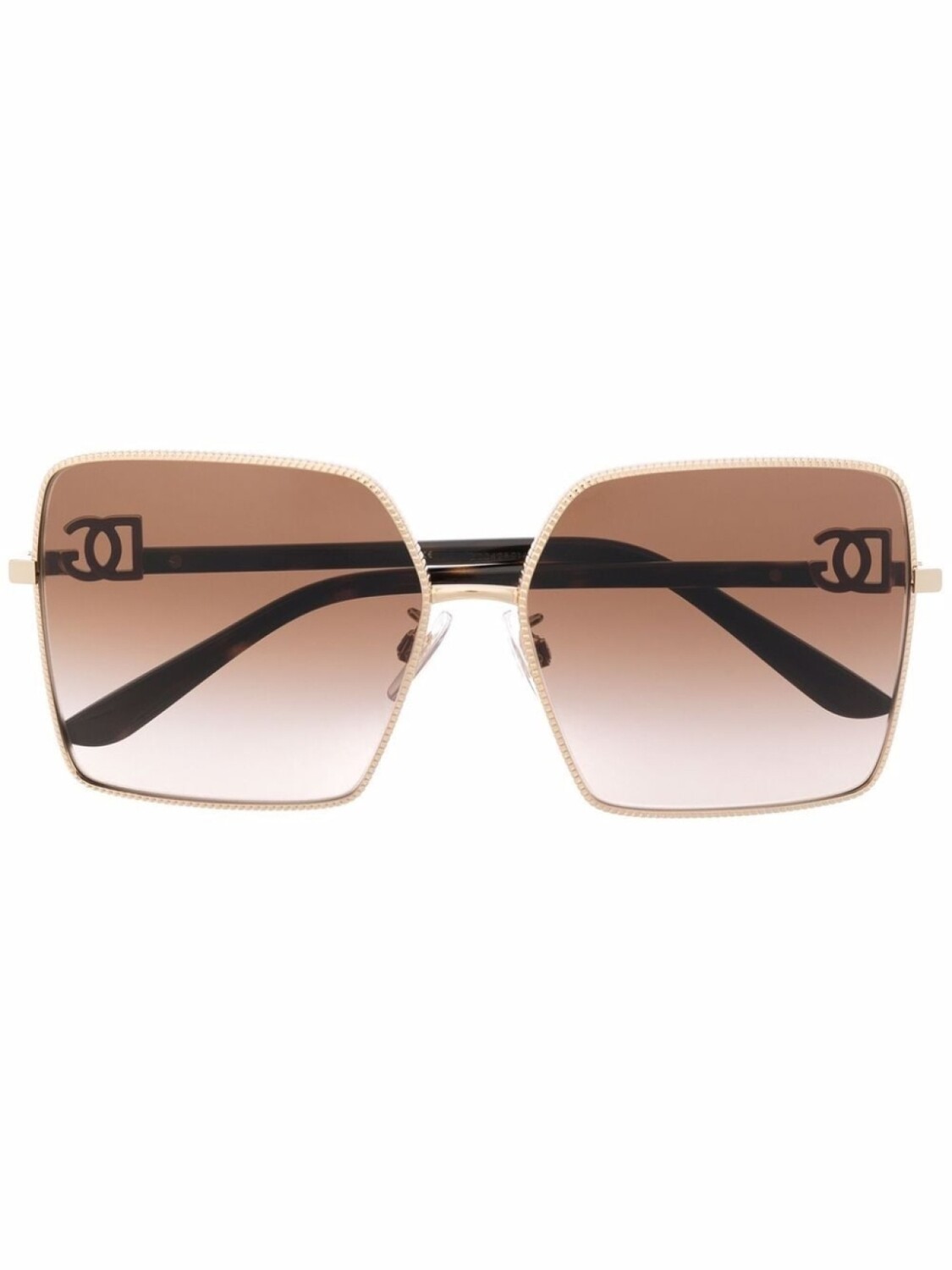 

Dolce & Gabbana Eyewear солнцезащитные очки в квадратной оправе, коричневый