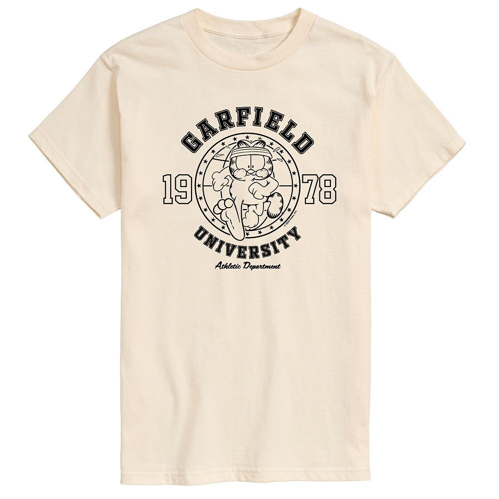 

Мужская футболка с рисунком Garfield Athletic Dept. Running Licensed Character, цвет Cream