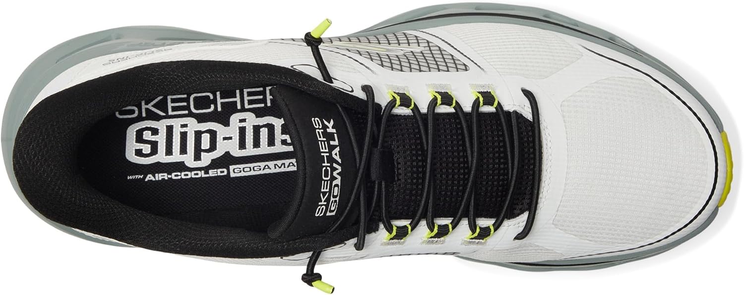 Мужские кроссовки Skechers Go Walk Glide Step 2.0 с легким надеванием от Zalor, белый/черный — фото 2