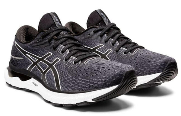 Кроссовки гель нимбус 24 2е широкие Asics, черный — фото 3