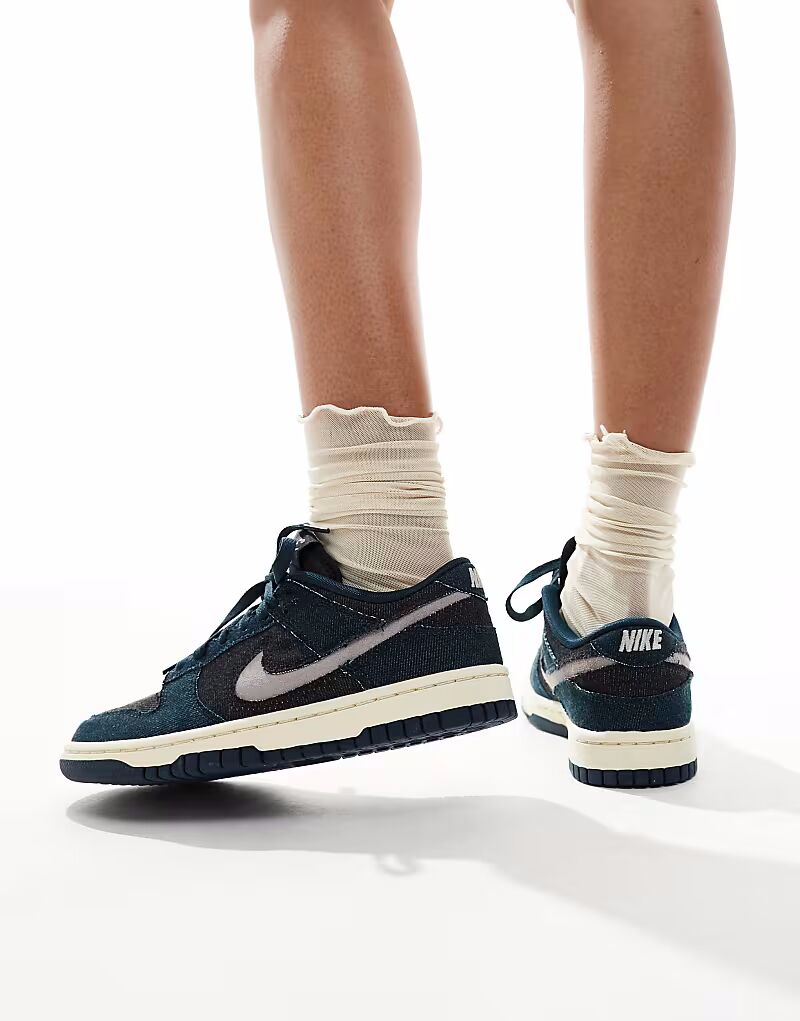Кроссовки Nike Dunk Low SEA Denim темно-синего цвета — фото 2