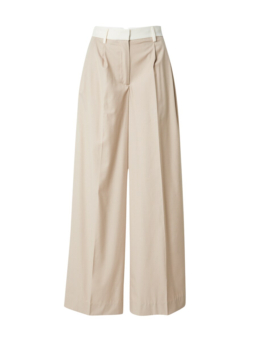 

Широкие брюки со складкой спереди REMAIN, цвет Kitt/Light beige