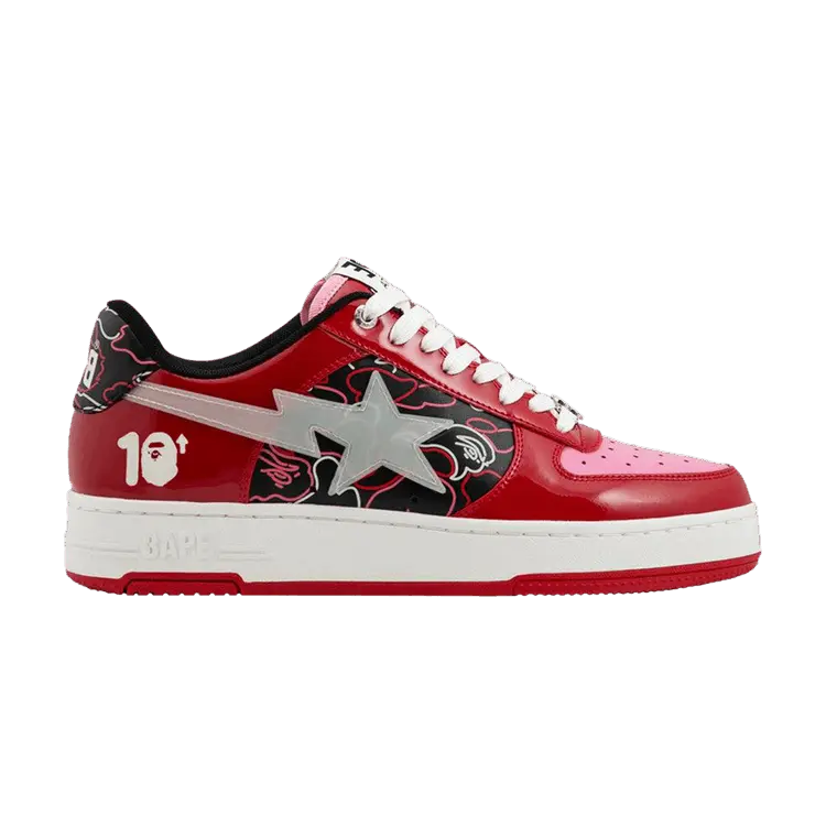 

Кроссовки 88Rising x Bapesta #2, Glow In The Dark Pack - Red