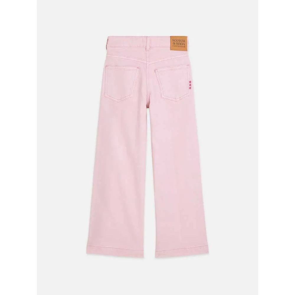 Джинсы Scotch & Soda The Wave Wide Leg, розовый — фото 4