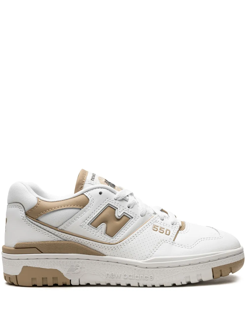 Кроссовки 550 White Beige NEW BALANCE, нейтральный