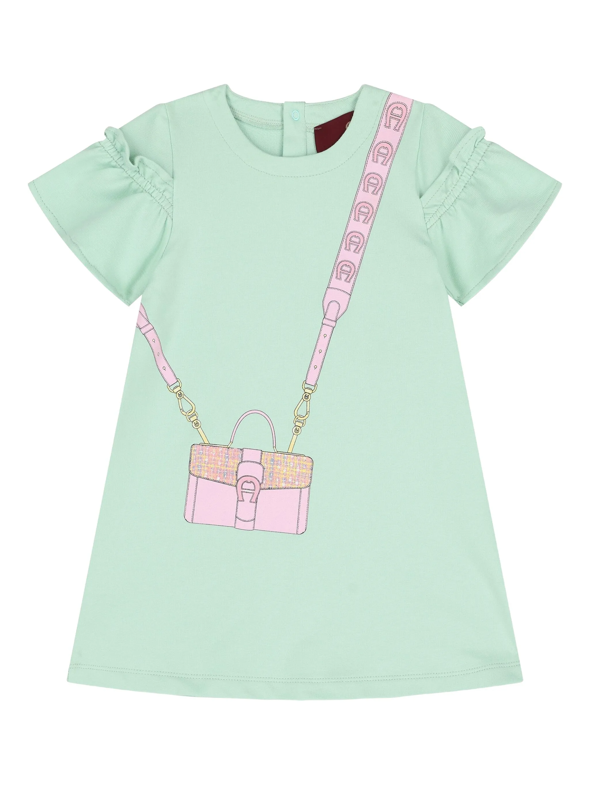 

Платье с оборками и принтом Aigner Kids, зеленый