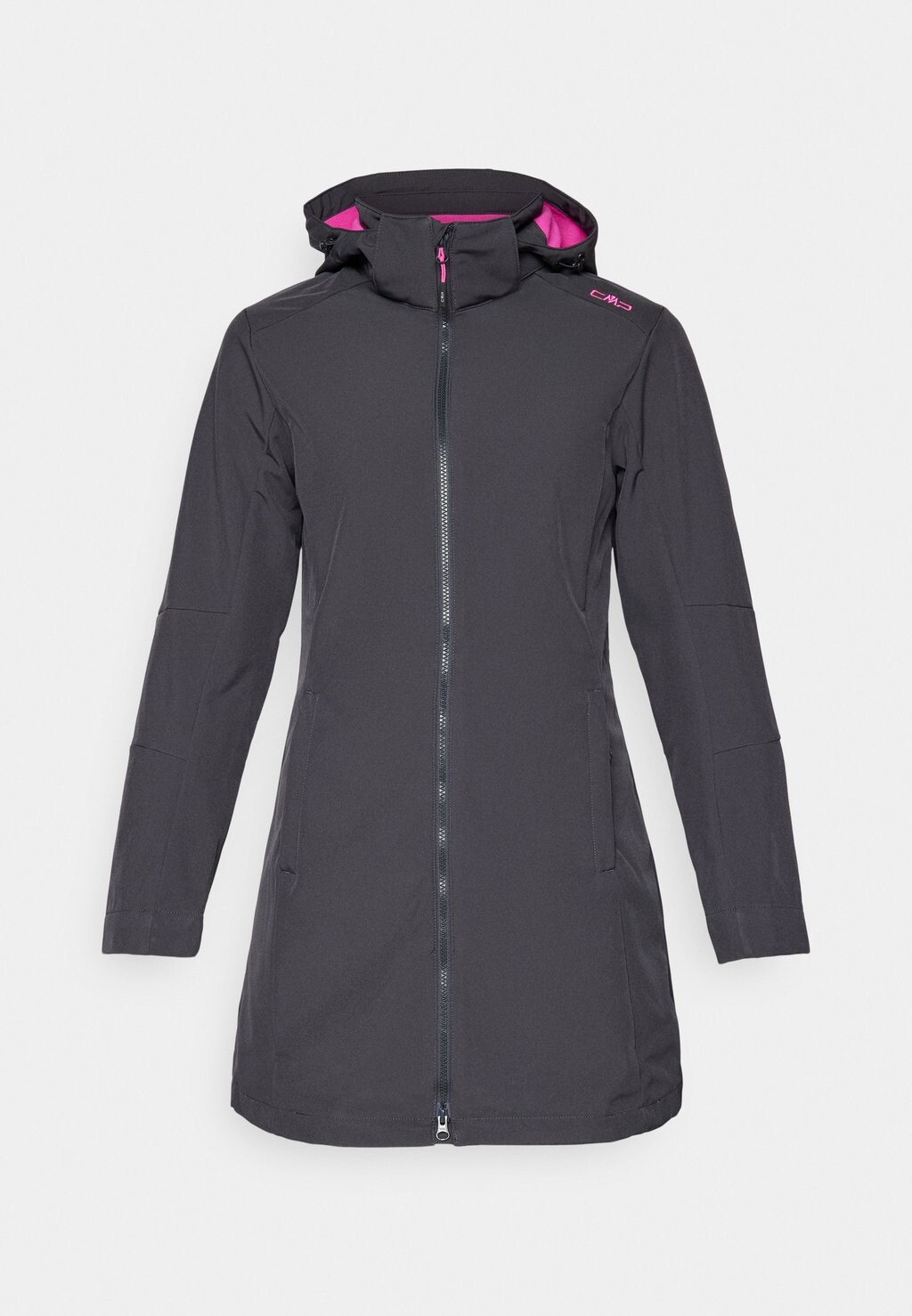 

Куртка из софтшелла WOMAN ZIP HOOD CMP, антрацит