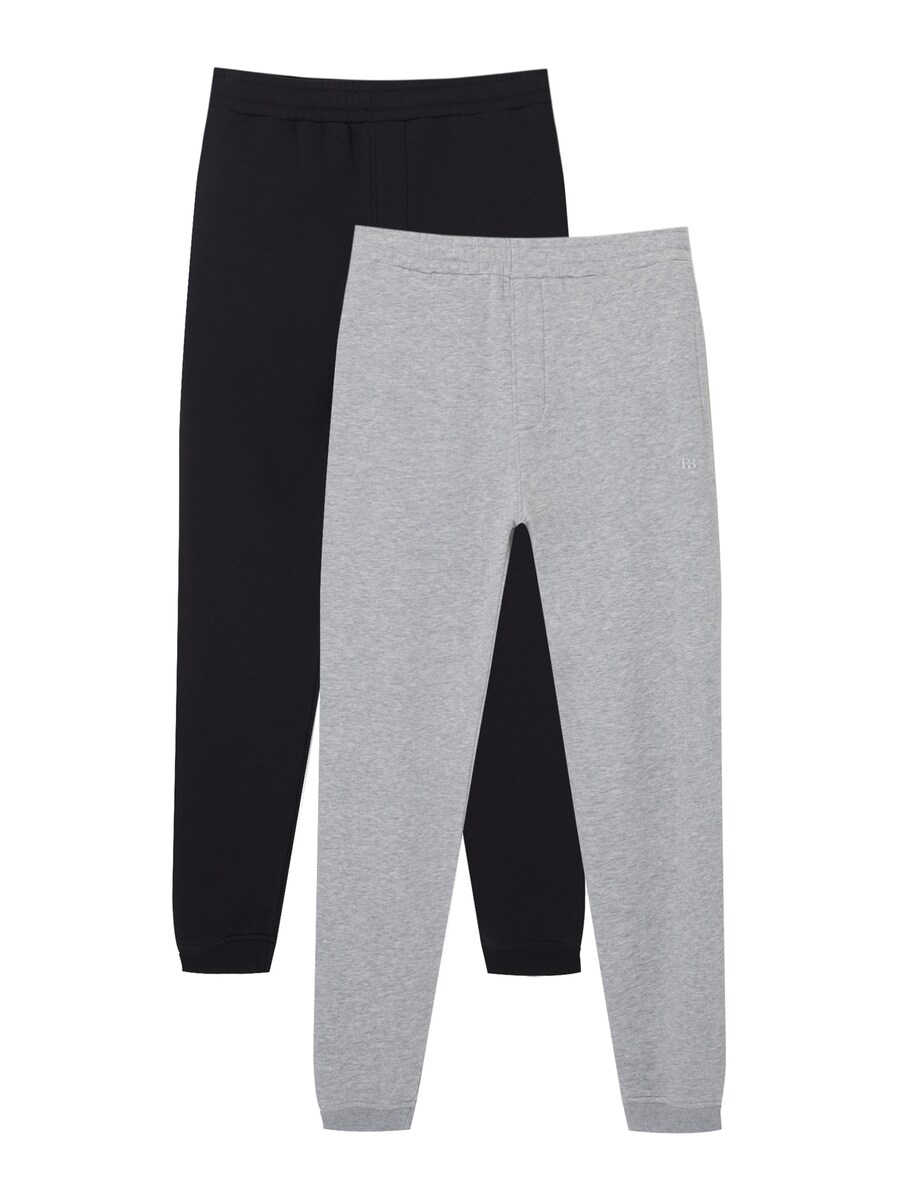 

Зауженные брюки Pull&Bear, цвет mottled grey/Black