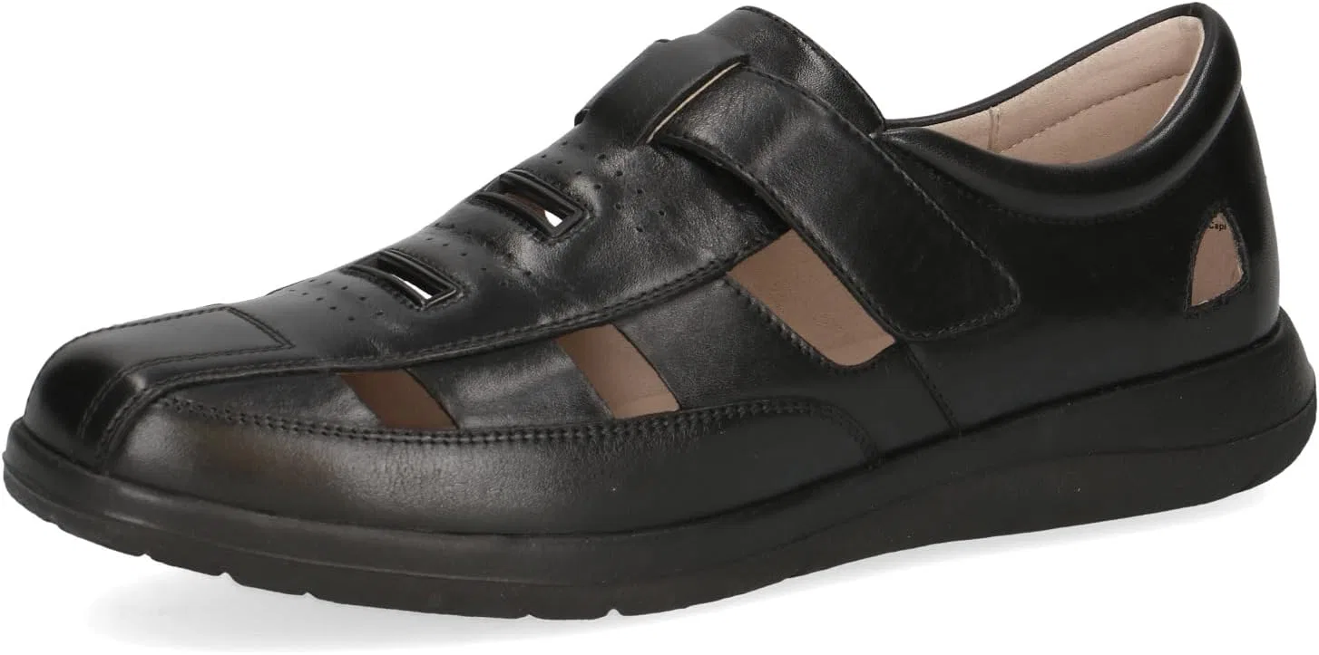 Мужские лоферы CAPRICE с вырезом на липучке, Black (Black Nappa)