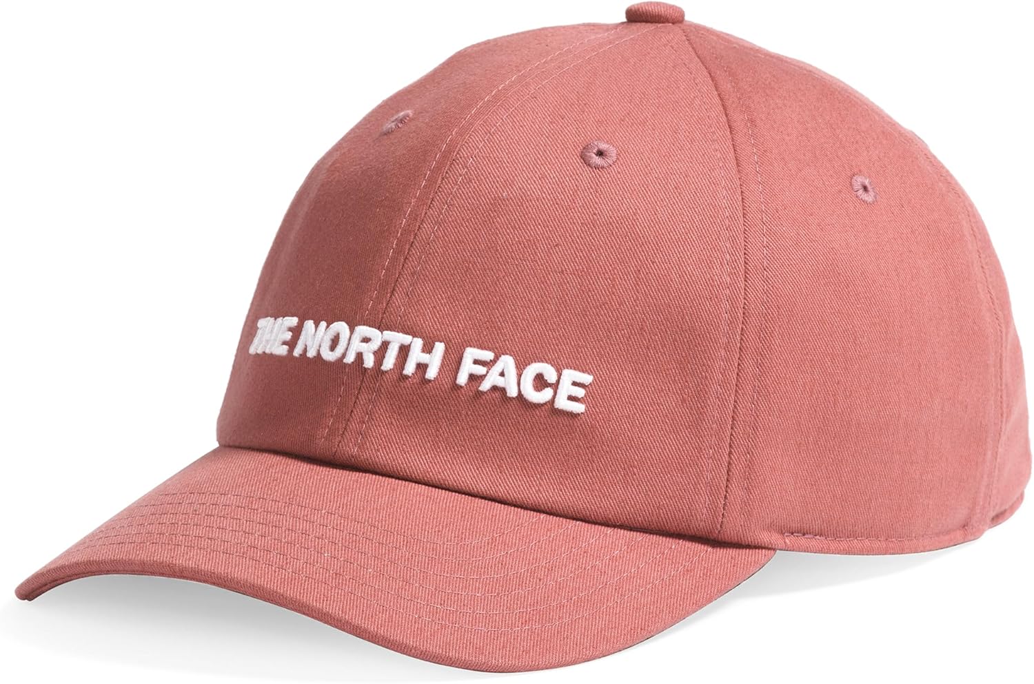 

THE NORTH FACE Roomy Norm Hat | Классическая бейсболка для мужчин и женщин, вышитый логотип, регулируемый ремешок и серебристая пряжка, Light Mahogany/Horizontal Logo
