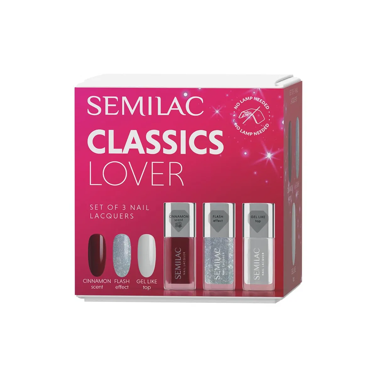 Набор классических лаков для ногтей Semilac Classics Lover Set Semilac