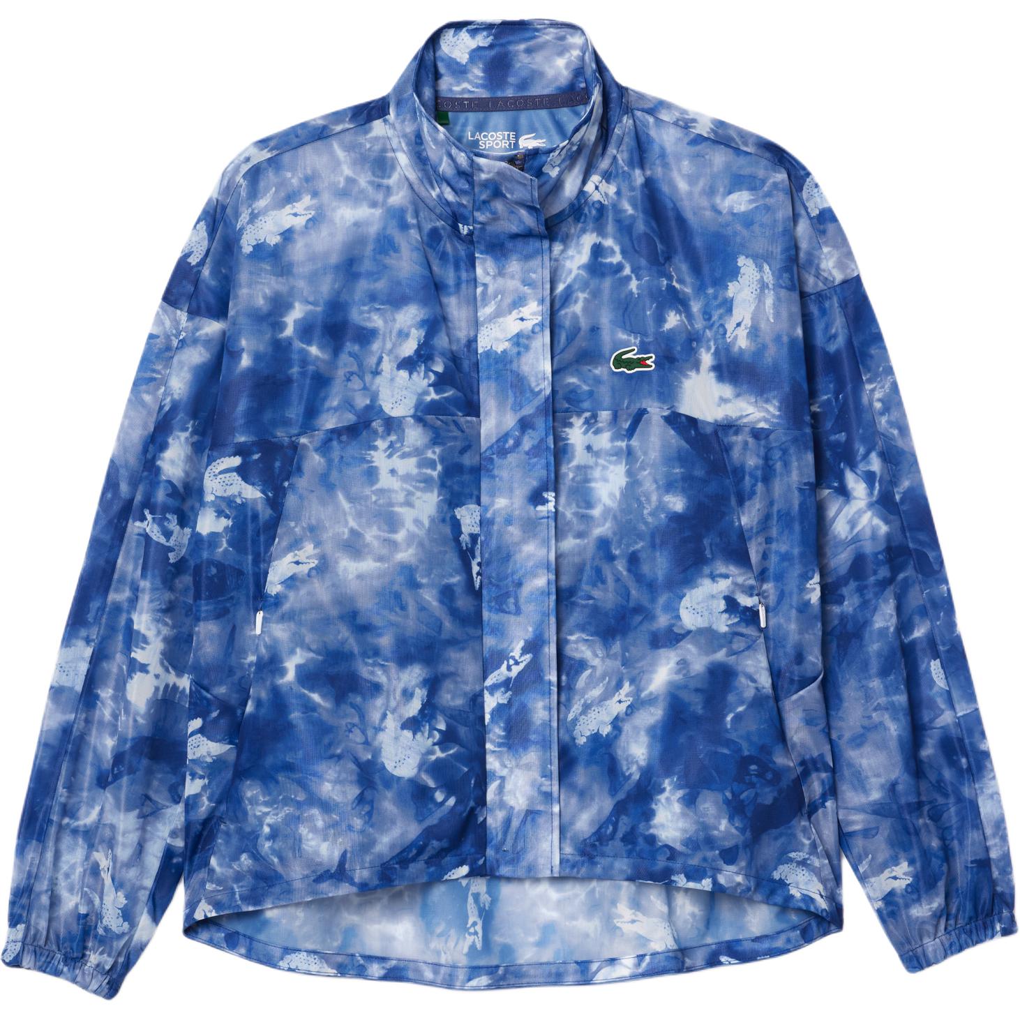 Женская куртка LACOSTE Blue Black Geometric Print/AIT, фиолетово-синяя — фото 3