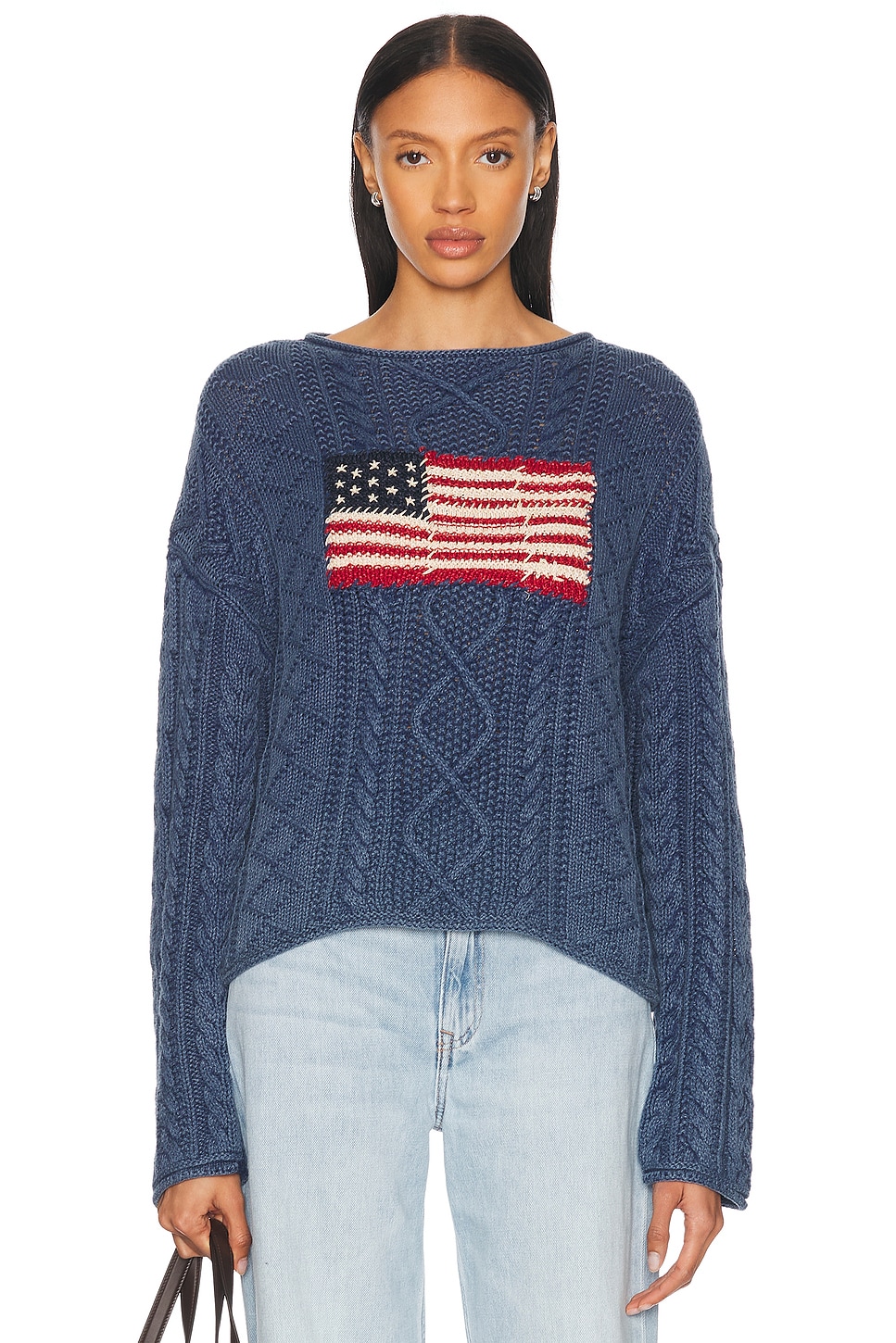 

Свитер с лодочкой Polo Ralph Lauren, Indigo & Multi