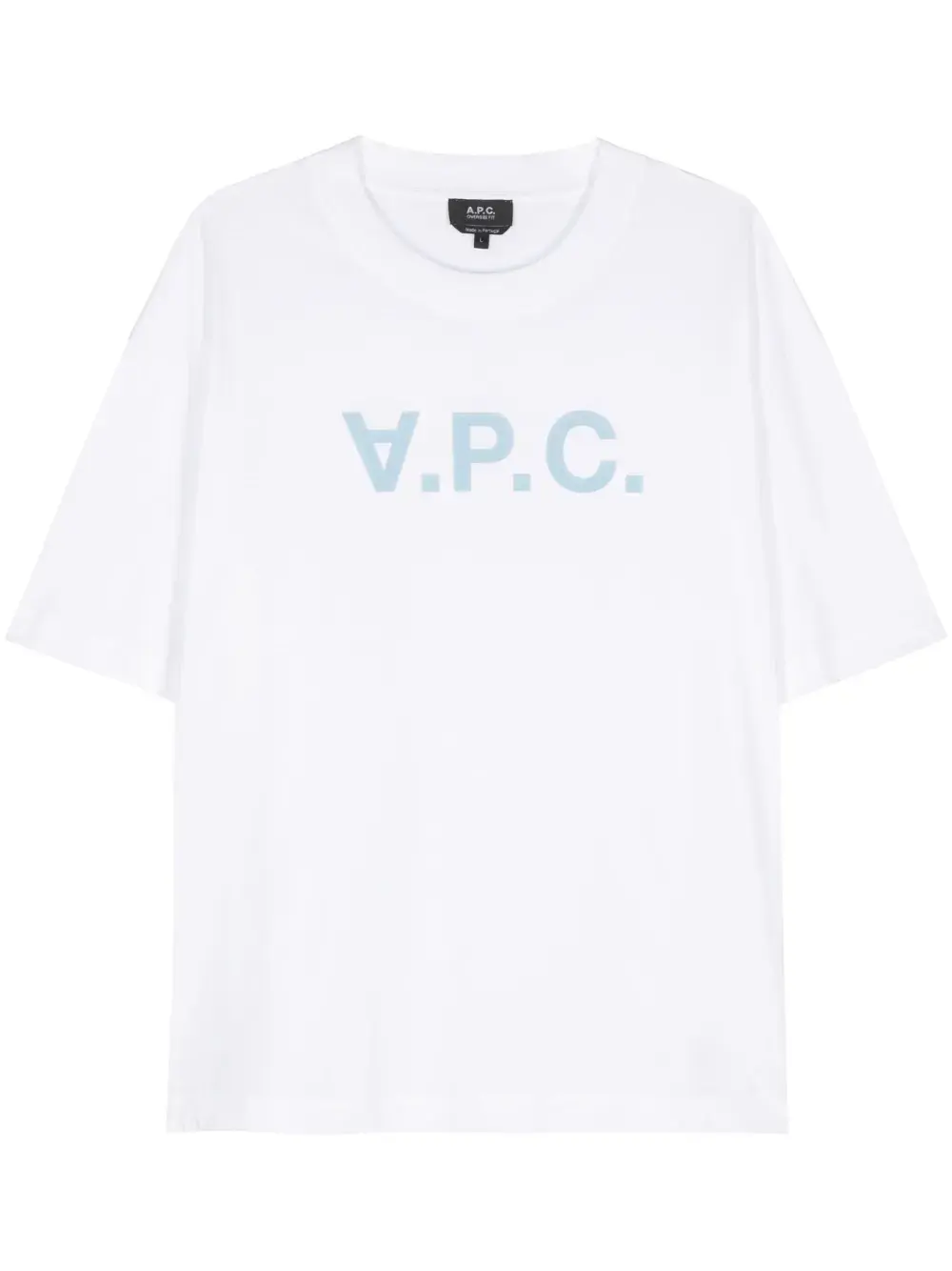 

Футболка с фактурным логотипом A.P.C., белый