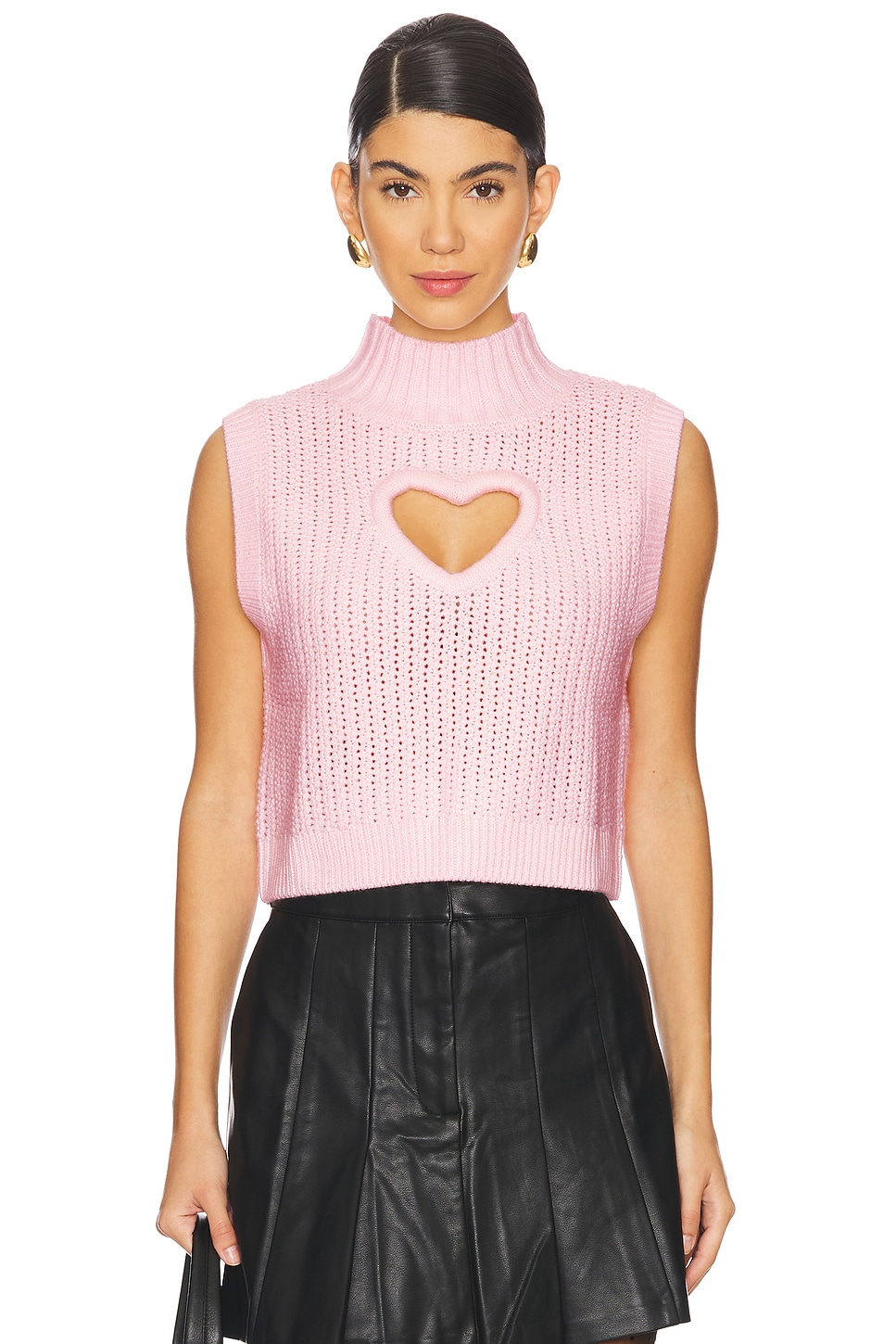 

Жилет-Свитер rebecca heart For Love & Lemons, розовый