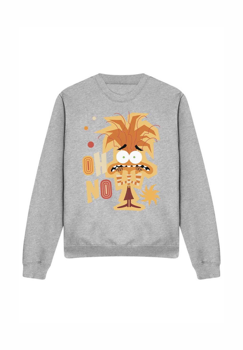 

Толстовка INSIDE OUT ANXIETY PRINT Disney, серый