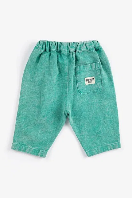 Штаны спортивные детские из хлопка Since 09 Bobo Choses, бирюзовый — фото 3