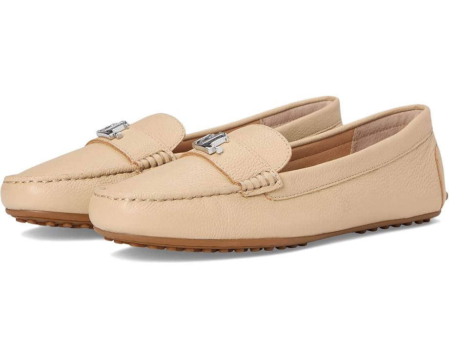 Лоферы Lauren Ralph Lauren Barnsbury Pebbled Leather Driver, цвет Sand Dune