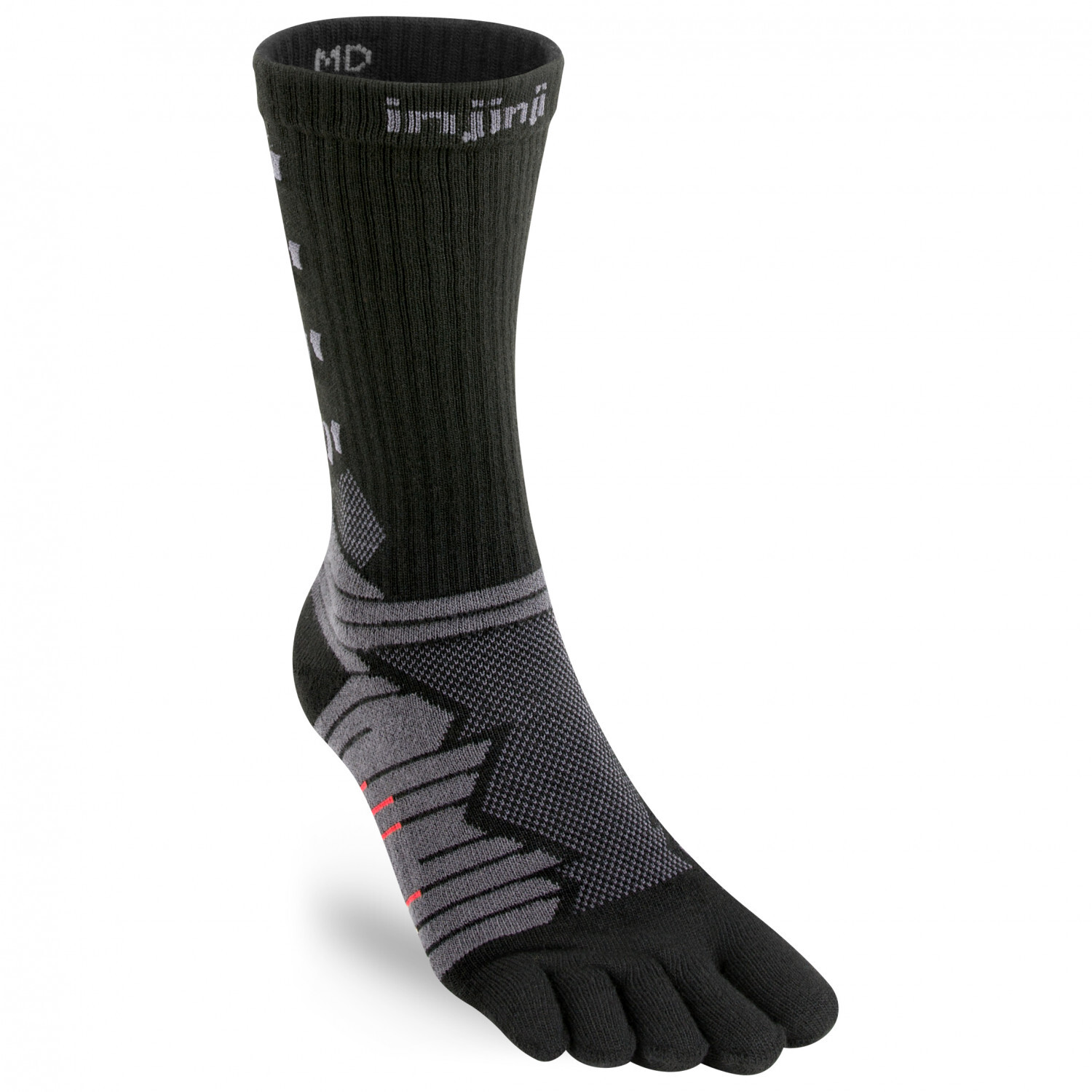 

Носки для бега Injinji Ultra Run Crew, цвет Obsidian