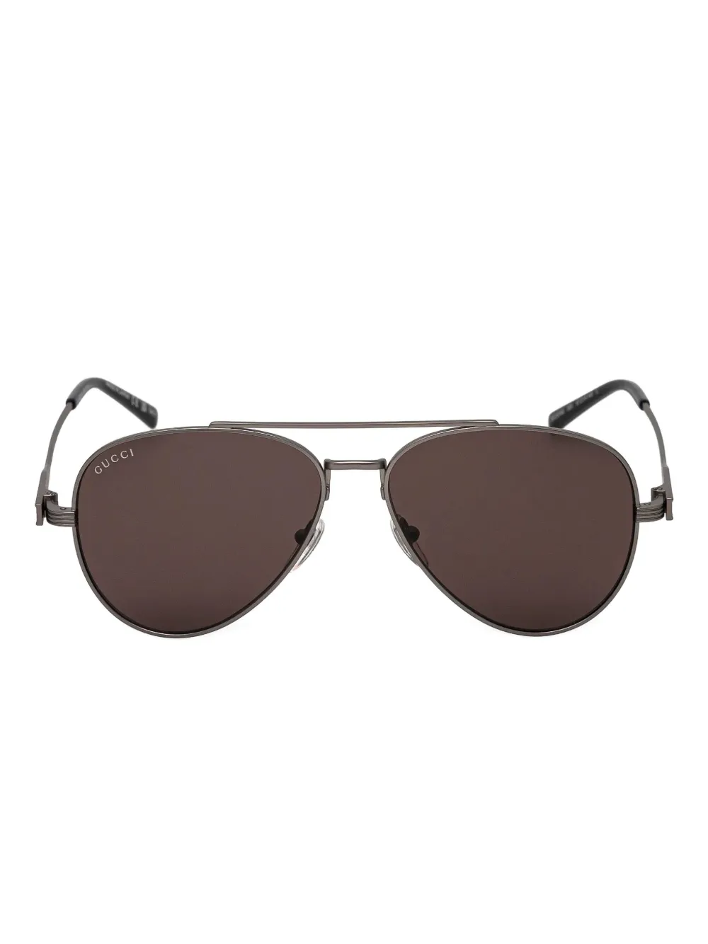 

Солнцезащитные очки в оправе «пилот» Gucci Eyewear, серебяный