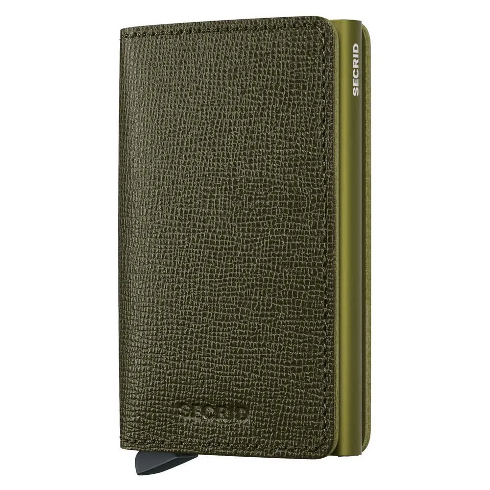 

Кошелек Secrid Slimwallet Crisple leather, зеленый