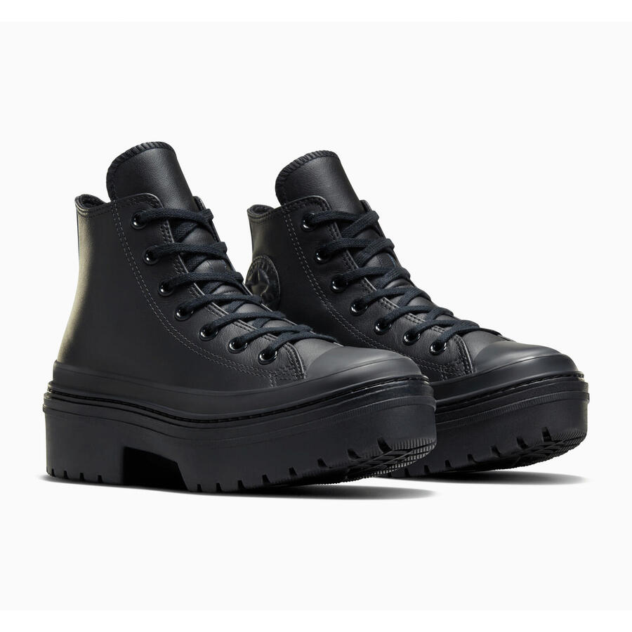 Кроссовки Converse Chuck Taylor All Star с рифленым каблуком, черные, женские — фото 3