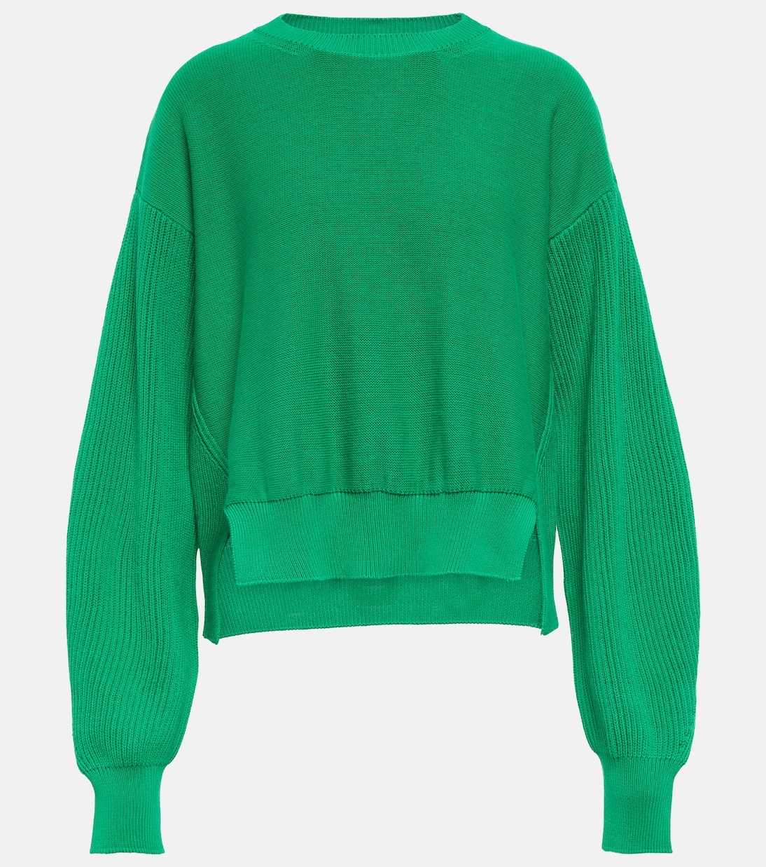 

Укороченный хлопковый свитер Stella McCartney, Bright Green