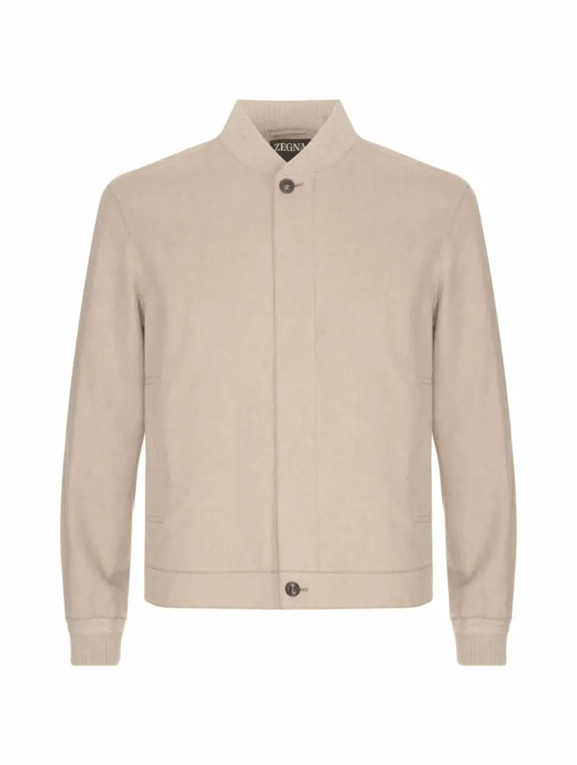 

Кашемировый бомбер Oasi Zegna, бежевый