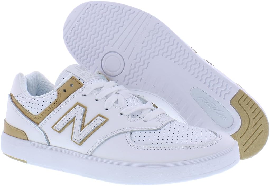 Мужские кроссовки New Balance 574 Vulc, белый/коричневый — фото 4