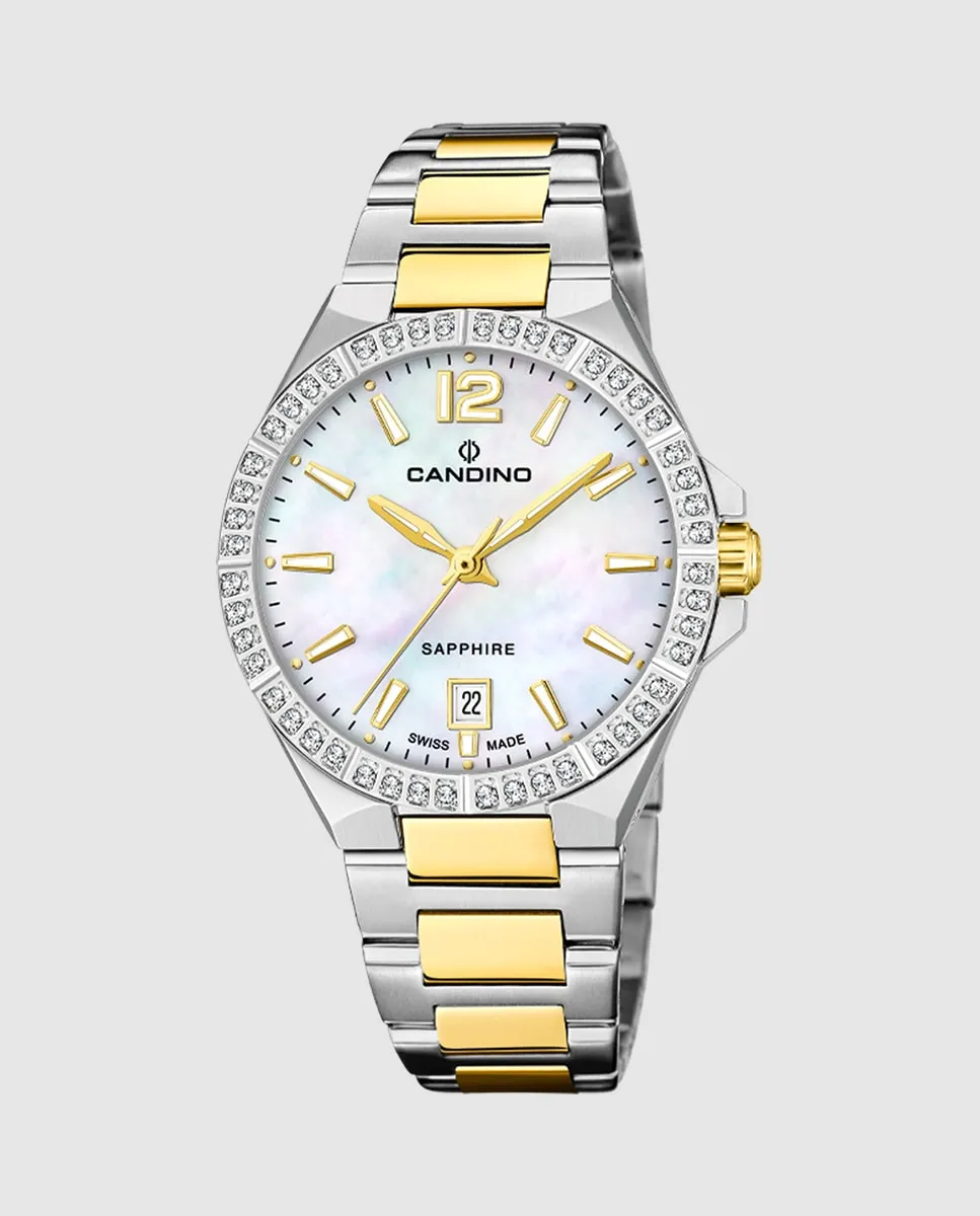 

C4761/A Женские повседневные часы Lady в цвете сталь Candino, мультиколор