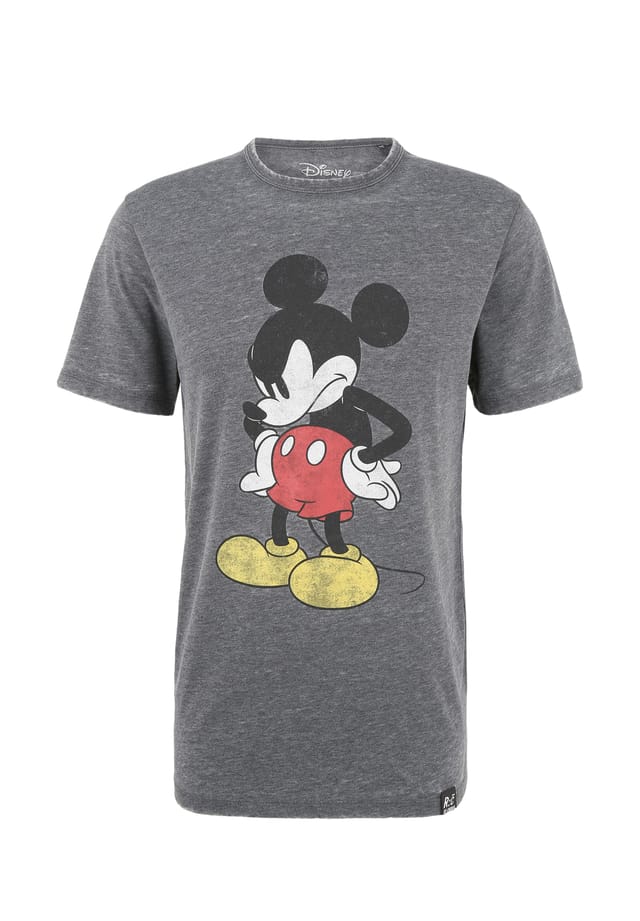 

Футболка Disney Mickey Mouse Madface в классическом дизайне Re:Covered, серый
