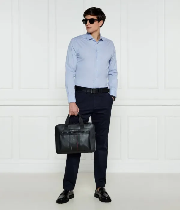 Рубашка с гибким воротником slim fit Tommy Hilfiger, небесно-голубой — фото 2