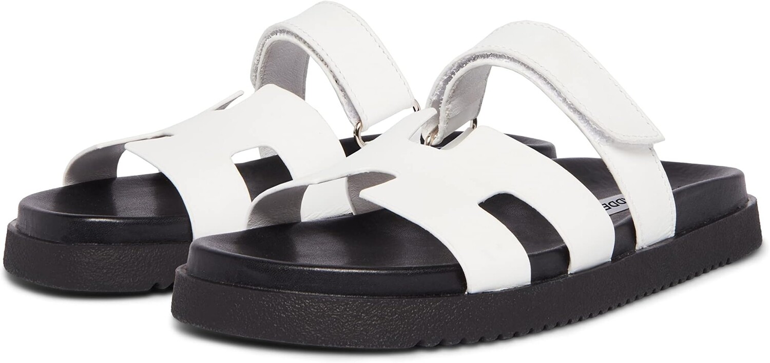 Сандалии на плоской подошве Mayven Steve Madden, цвет White/Black