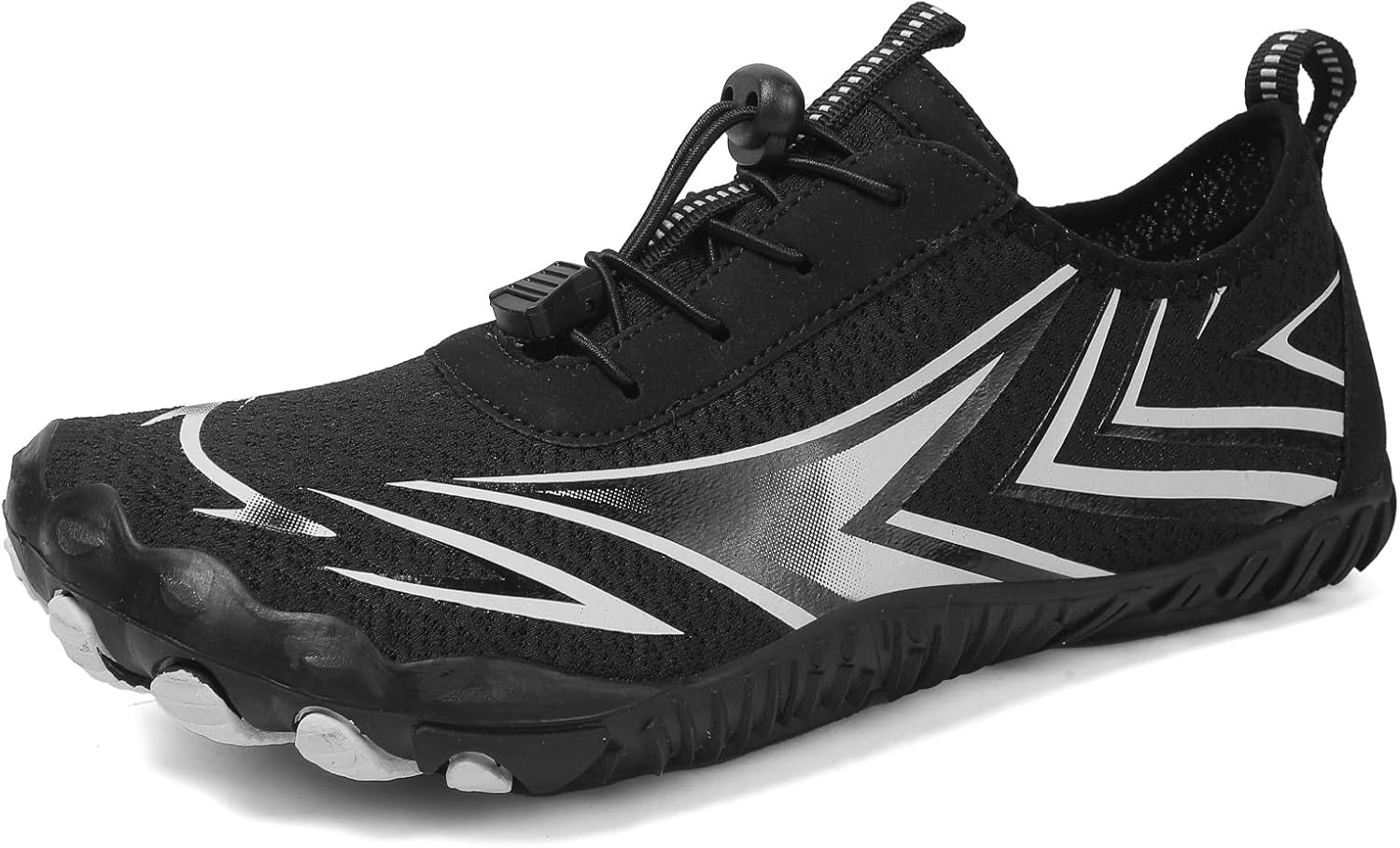 

Кроссовки для походов для женщин и мужчин, противоскользящая, здоровая обувь, дышащие модные кроссовки для трейл-раннинга и походов, с широкой носочной частью, нулевая подошва, мужские и женские Generic, черный