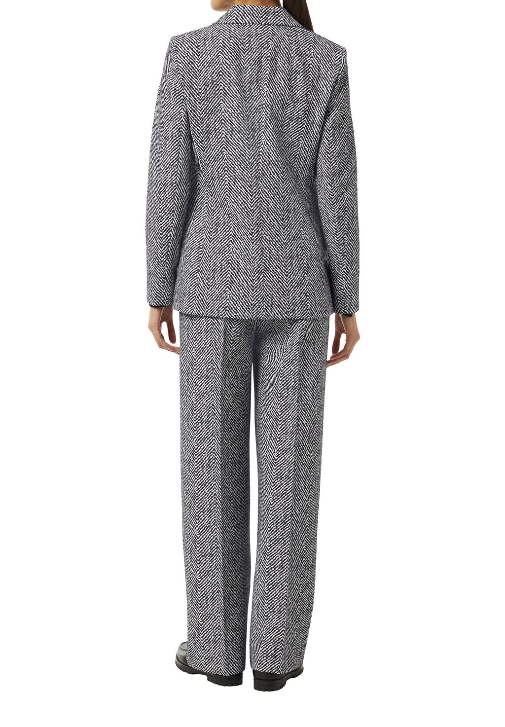 

Блейзер JACQUARD MIT STRUKTURMUSTER comma, черный