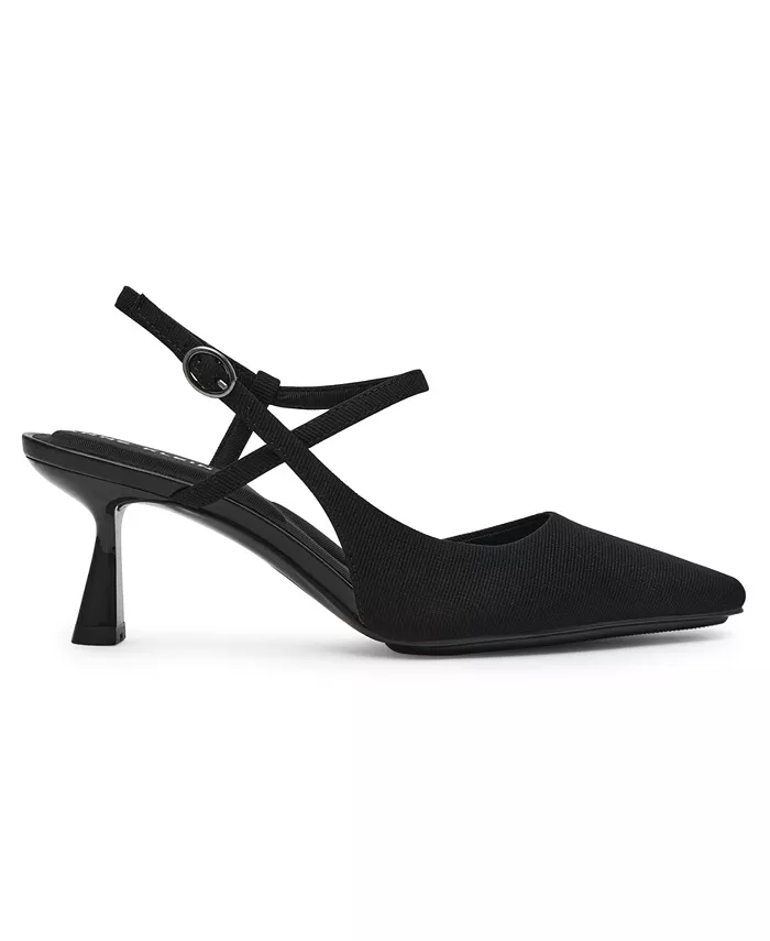 Женские туфли-лодочки Cosmo с острым носом на шпильке Anne Klein, черный — фото 2