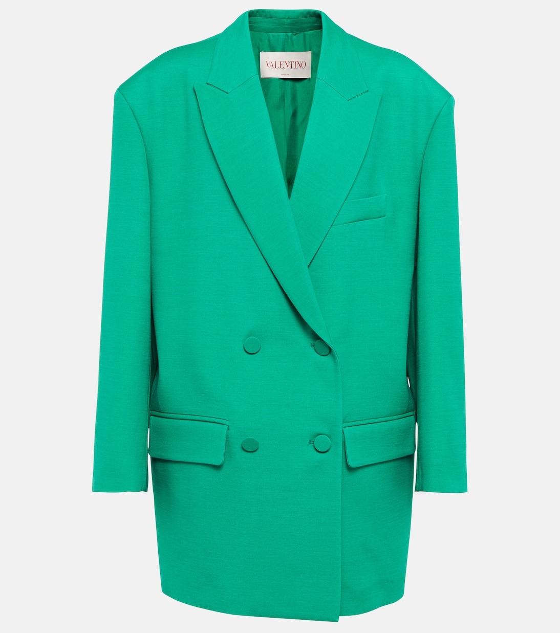 

Двубортный блейзер Crêpe Couture Valentino, Antic Green