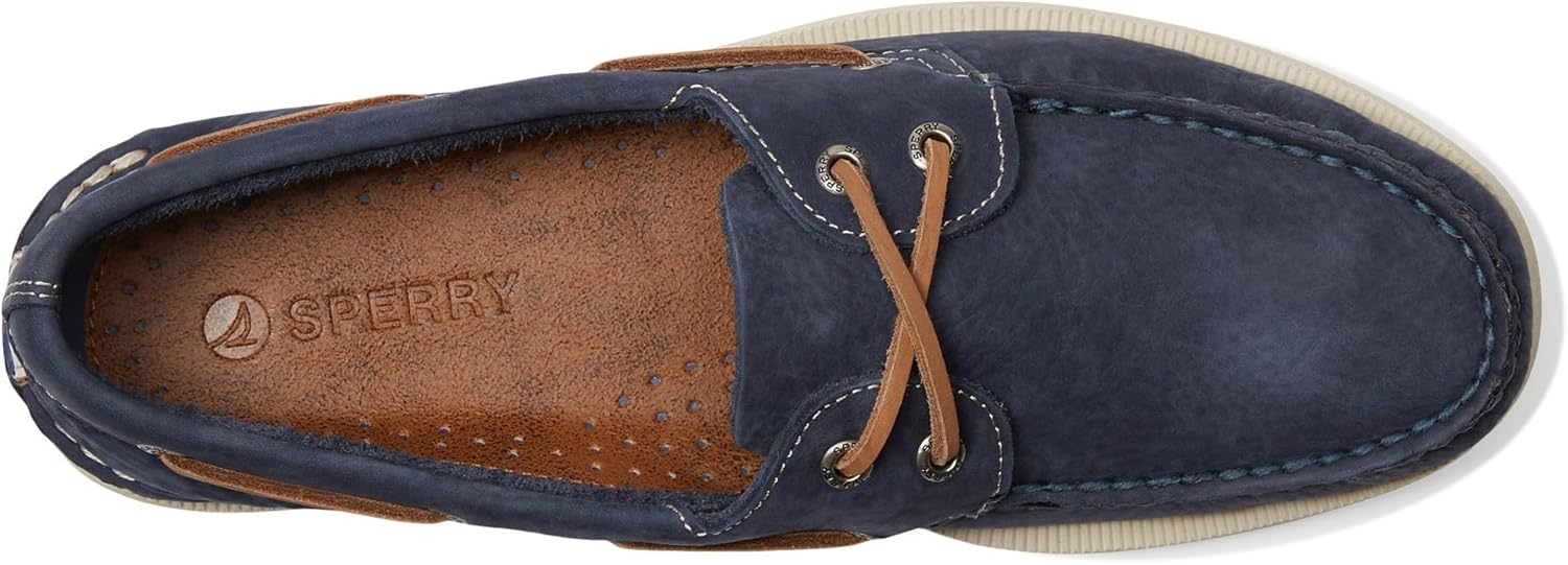 Мужские летние кроссовки Sperry Authentic Original с двумя окошками, темно-синий — фото 2