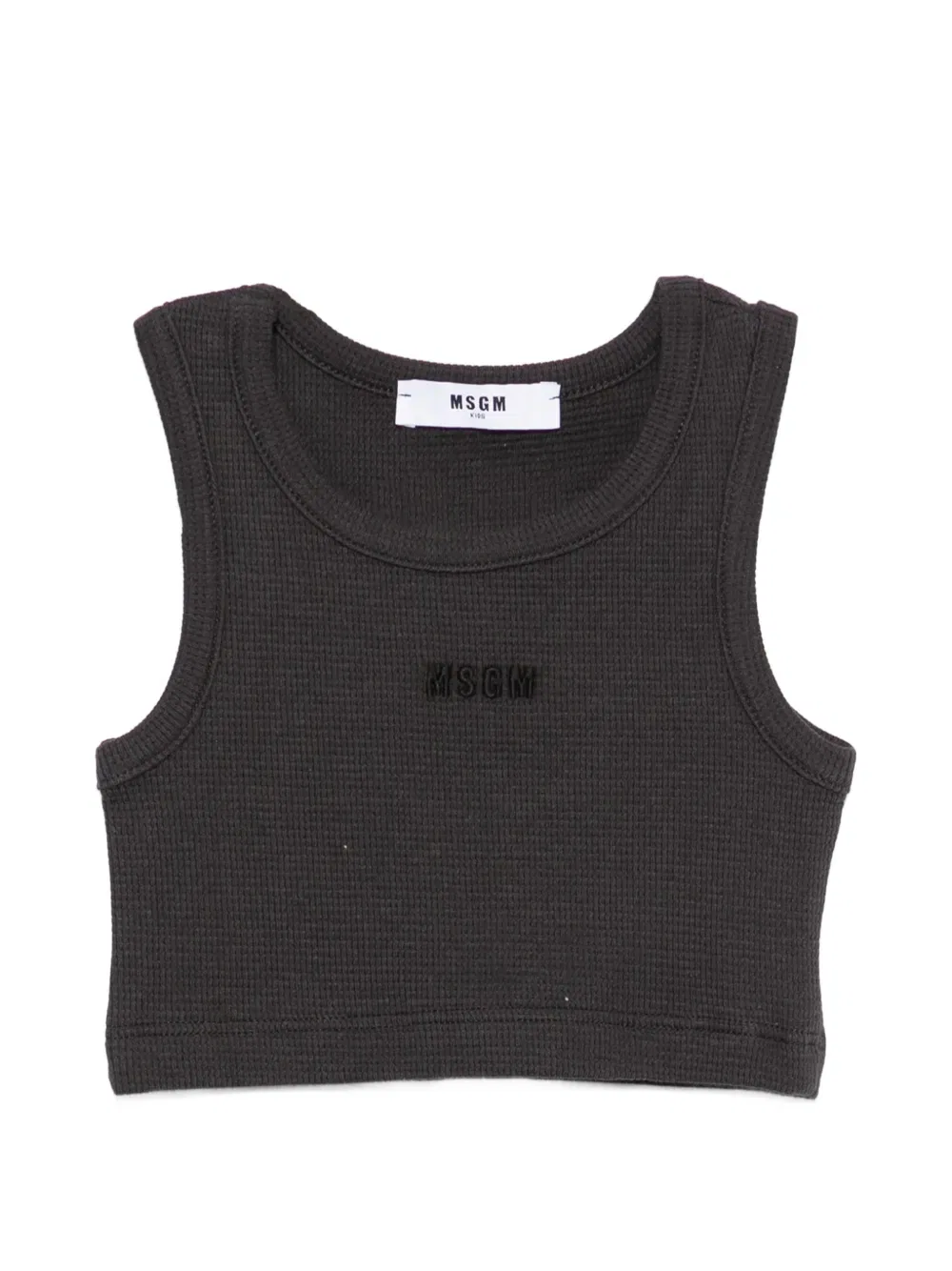 Вышитый топ Msgm Kids, серый