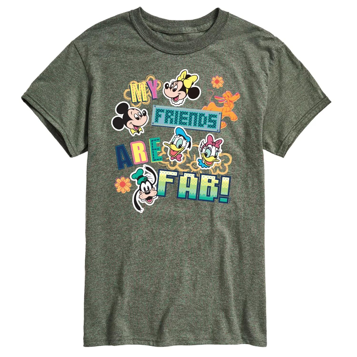 

Мужская футболка Disney's Friends с графическим рисунком Licensed Character