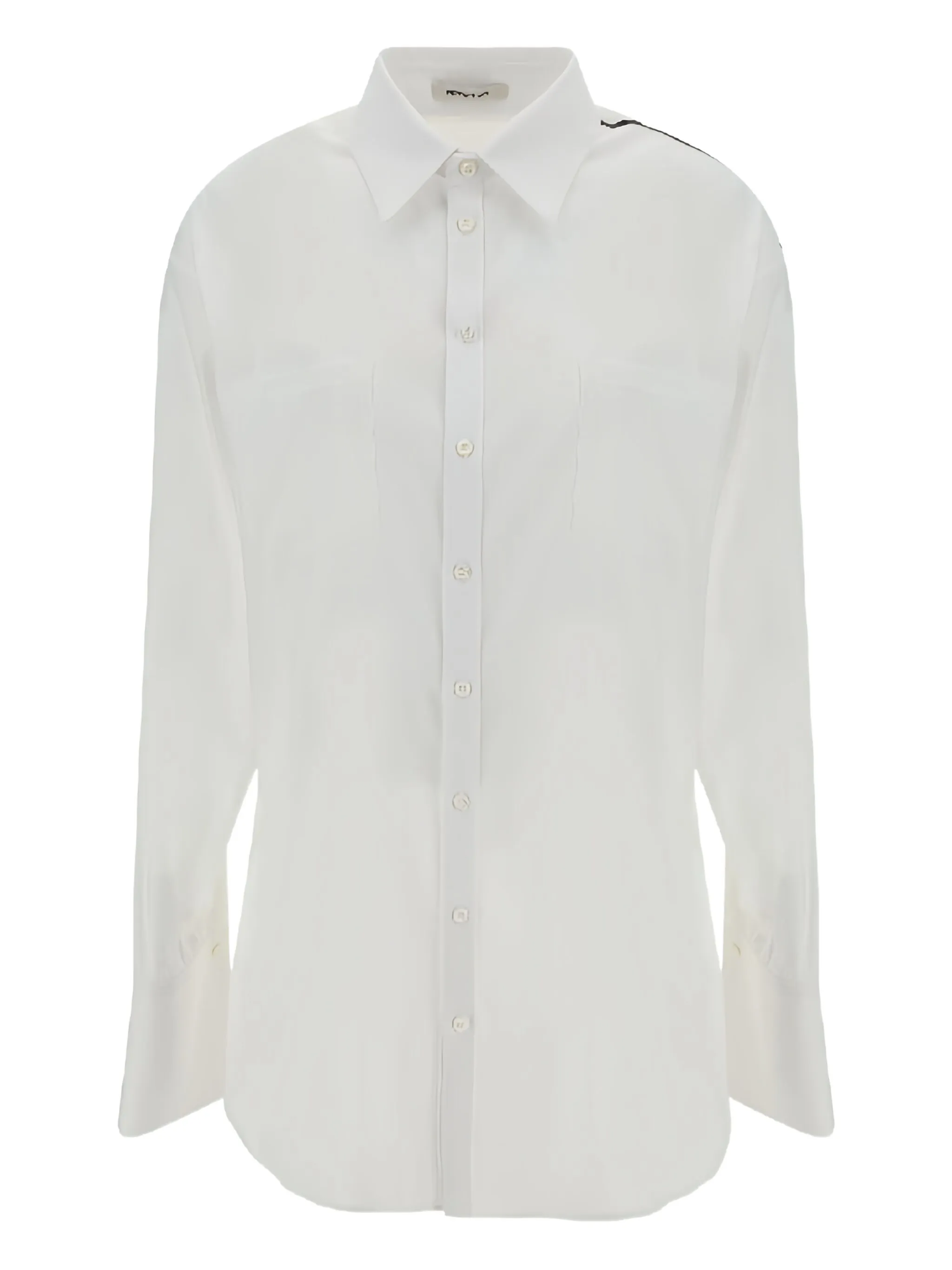 

Рубашка с полосками Peter Do, белый