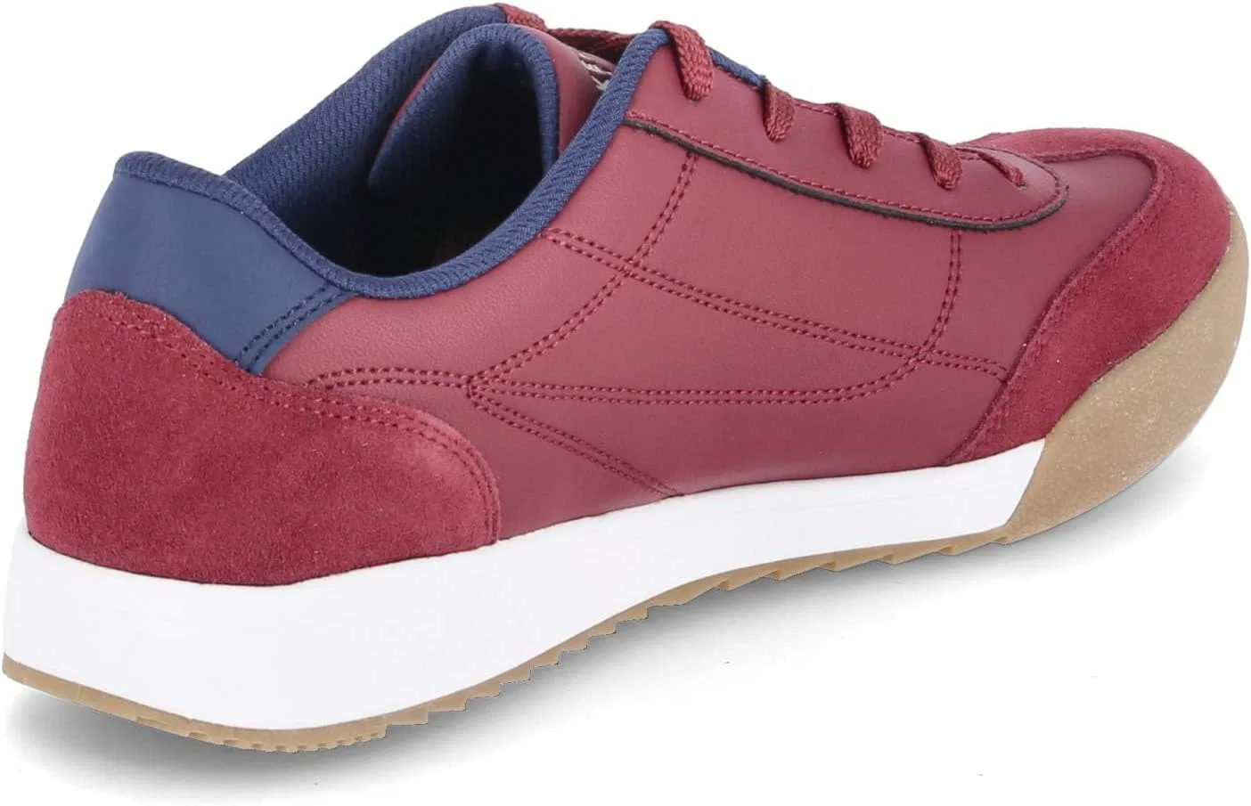 Мужские кроссовки Skechers Zinger Ultimate Classic, Burgundy Duraleather Suede Insignia Blue — фото 4