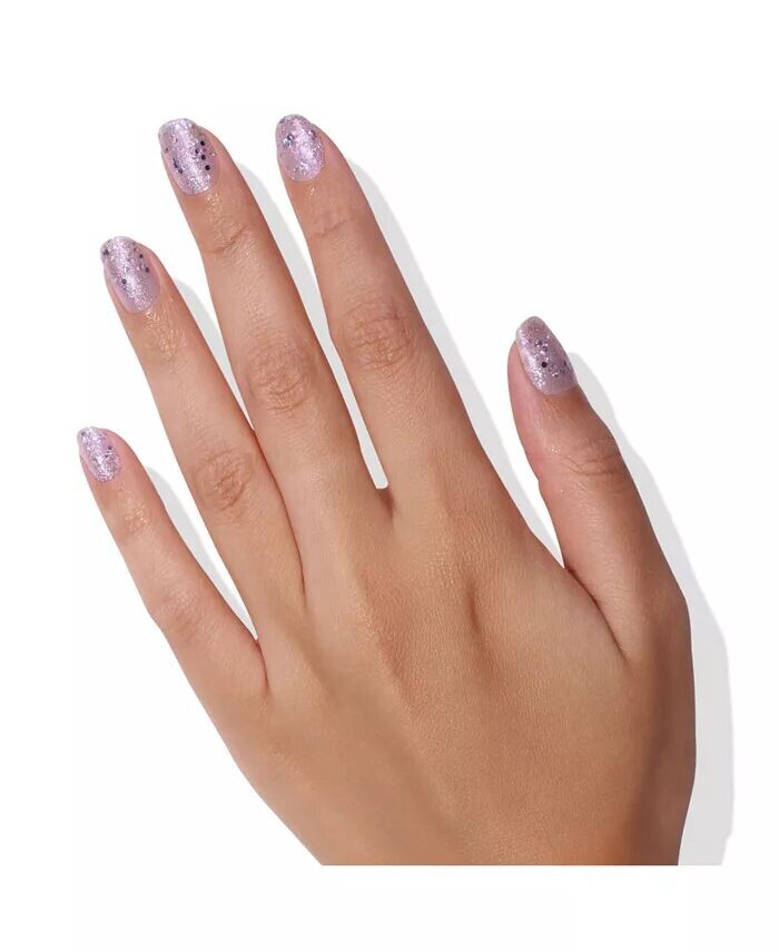 Лак для ногтей Lakur Enhanced Color, 0,4 унции Londontown, цвет Grape Fizz (holographic purple glitter, pearl, and multicolor confetti) — фото 4